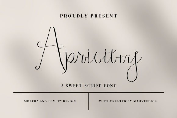 Apricitty: A Script Font That Elevates Your Brand