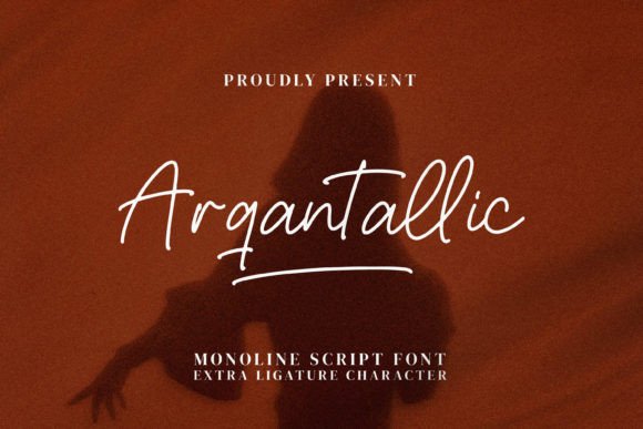 Arqantallic: A Romantic Script Font for Editorial Design