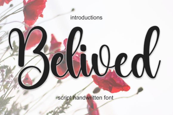 Belived: A Dainty Script Font for Modern Web Design