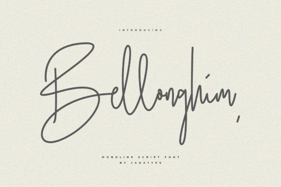 Bellonghim Font Review: A Monoline Script for Modern Campaigns