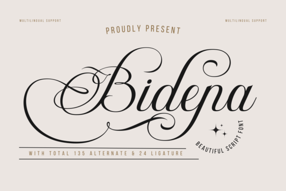 Bidena: The Script Font That Elevates Digital Branding