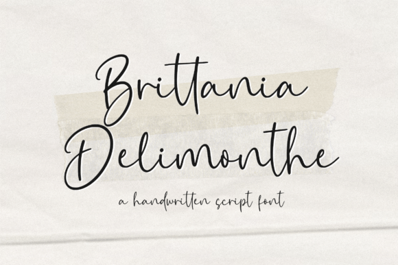 Brittania Delimonthe: The Script Font That Elevates Your Brand