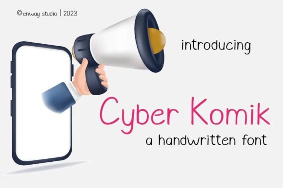 Cyber Komik: A Handwritten Font for Makers