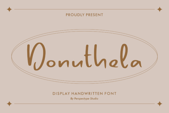 Donuthela: A Handwritten Typeface for Editorial Warmth