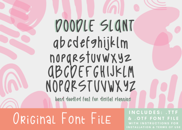Doodle Slant: The Script Font for Scroll-Stopping Content