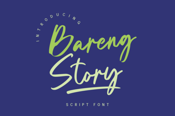 Elevate Your Brand Identity with the Bareng Story Typeface