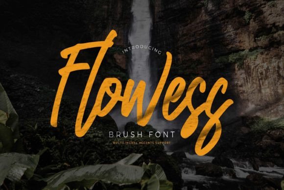 Flowess Review: A Script Font for Modern Brand Identity