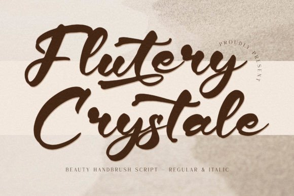 Flutery Crystale: The Script Font That Elevates Your Brand