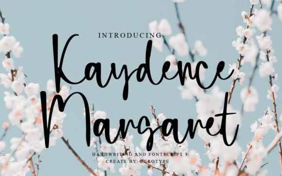 Kaydence Margaret: A Script Typeface for Digital Elegance