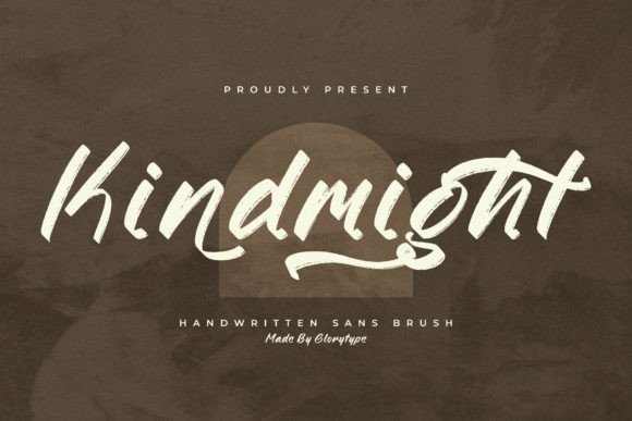 Kindmight Font: A Handwritten Sans Brush for Makers