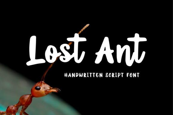 Lost Ant: A Handwritten Script Font for Editorial Design