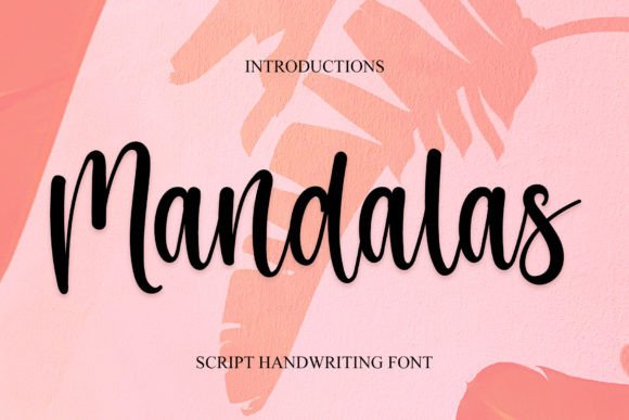 Mandalas Font: A Dainty Script for Editorial Elegance