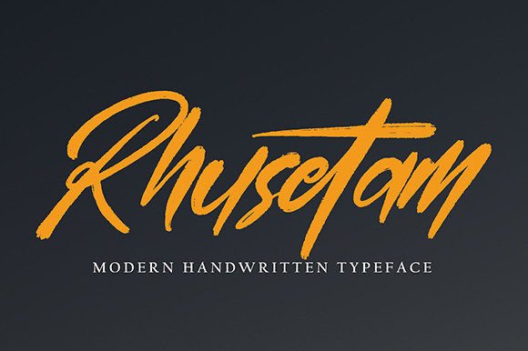 Rhusetam: The Script Font That Elevates Small Business Branding