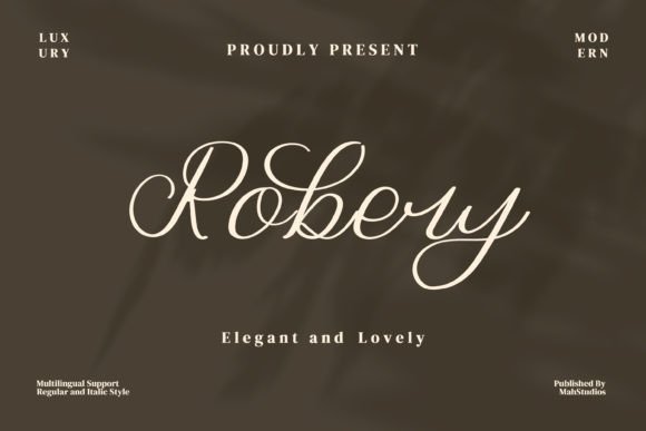 Robery Script Font: Elevate Your Handmade Brand
