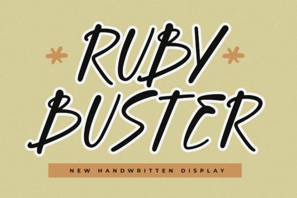 Ruby Buster: The Perfect Handwritten Font for Crafters