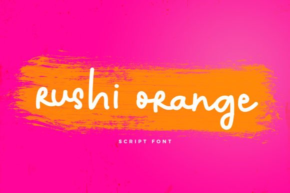 Rushi Orange: A Script Font for Modern Web Design