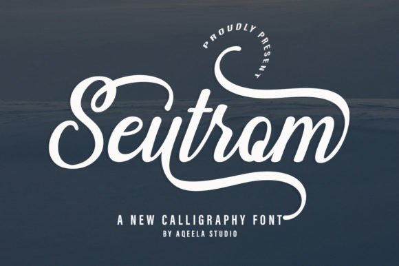 Seutrom: A Playful Script Font for Editorial Design