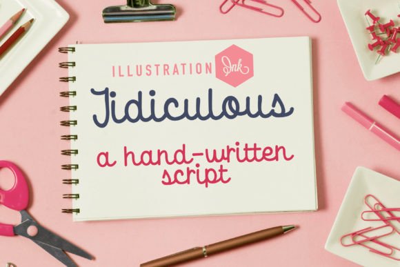 Tidiculous: A Whimsical Script Font for Editorial Design